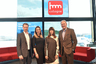 Europäische Pressekonferenz imm cologne 2018, v.l.n.r.: Philipp Thesen, Deutsche Telekom AG, Camilla Biasio, Moderation, Lucie Koldova, Designerin und Guest of Honour "Das Haus" 2018, Gerald Böse, Vorsitzender der Geschäftsführung Koelnmesse GmbH (c) Koelnmesse GmbH