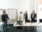 Präsentation der Ergebnisse der Gruppenarbeit. Von links: Iris Pfeiffer (SHT), Barbara Maxonus (OaseBad Installateur, Steiermark), Helmut Käfer (Odörfer), Herbert Schwingenschuh (Conform).
