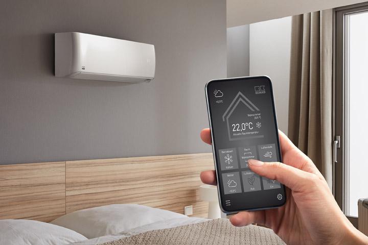 Mit der Remko Smart Control App werden Klimageräte individuell gesteuert.