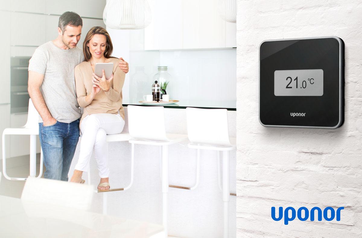 Durch die Smart-Home-Anbindung sorgt Uponor Pulse für mehr Wohnkomfort und Energieeffizienz.