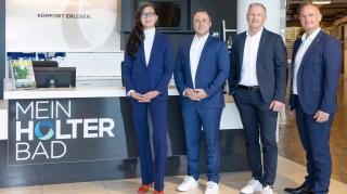 Die HOLTER Geschäftsführerriege formiert sich neu. Von li nach re: Jasmin Holter-Hofer, Markus Steinbrecher, Bernhard Karlsberger, Michael Holter