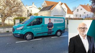 Fahrzeug Vaillant Werkskundendienst mit Alexander Kaufmann, Leitung Werkskundendienst Vaillant Group Austria