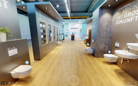 Der virtuelle Showroom von Geberit ergänzt das digitale Endkundenangebot und geht in Kürze an den Start.