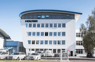 Der neue Verwaltungstrakt bei Holter am Welser Stammsitz.