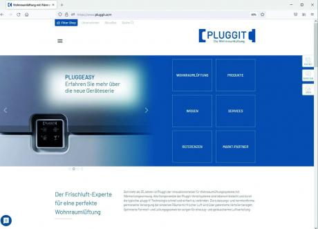Nach dem Relaunch punktet die Unternehmens-Website von Pluggit pluggit.com mit frischem Design und neuen Funktionen.