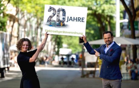 Brigitte Reich (UFH-Prokuristin), Robert Töscher (UFH-Geschäftsführer)