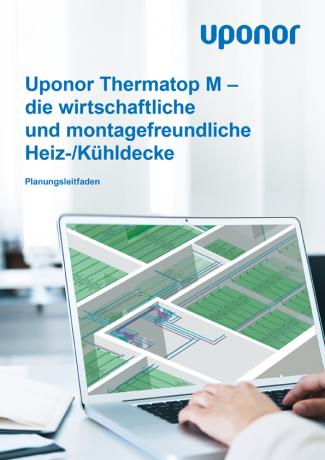 Der Planungsleitfaden hilft Planern bei der Auslegung der Heiz-/ Kühldecke Thermatop M für gewerblich genutzte Gebäude. 