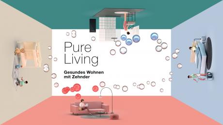 Auf der Markenerlebnis-Plattform „Pure Living – Gesundes Wohnen mit Zehnder“, kann der Messebesucher emotional und praxisnah in die Zehnder Produktwelt zum Thema „Gesundes Wohnen“ eintauchen.