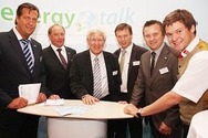 energytalker Alfred Steinwender, ODÖRFER Klagenfurt, Gerhard Lernpreis, ODÖRFER Graz, Franz Alt, Fernsehjournalist, Bernhard Deutsch, Projektmanager EEE, Robert Pichler, GF TBH und Walter Spitzer, GF Spitzer Installationen