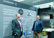 v.l.: Hans-Peter Moser, geschäftsführender Gesellschafter von GC Österreich und der Odörfer KG, mit Michael Engelbogen, Leitung Niederlassung Graz ODÖRFER Haustechnik