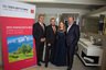 v.l.n.r.: Daniel Krenk (Verkaufsleitung Außendienst GC Gebäudetechnik), Martin Szeidl (Geschäftsleitung GC Gebäudetechnik), Musicalstar Anja Wendzel und Hans-Peter Moser (PHG GC Österreich) (c) GC Gebäudetechnik