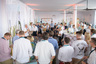 "Full House" und beste Stimmung beim Geberit Event im VIP-Bereich. (c) Geberit