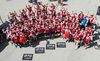 Unübersehbare 66 Würth Athleten waren beim Ironman in St. Pölten am Start. (c) Würth