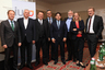 vl.: Dr. Michael Losch, Rudolf Hundstorfer, Ing. Mag. Dr. Paul Rübig, Mag. Martin Reichard, Fabian Handte, Dr. Franz Fischler), Corinna Milborn , Dr. Ernst-Moritz Bellingen (c) IWO/apa