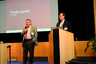 VIZ Präsident Reinhold Scheuchl (li.) mit Querschiesser Hans-Arno Kloep (c) Katz